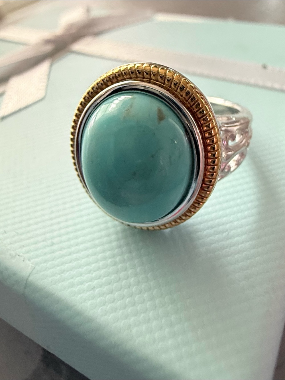 925 Sterling Silver Gold Vermeil Ring NEW size 6 - Picture 9 of 11